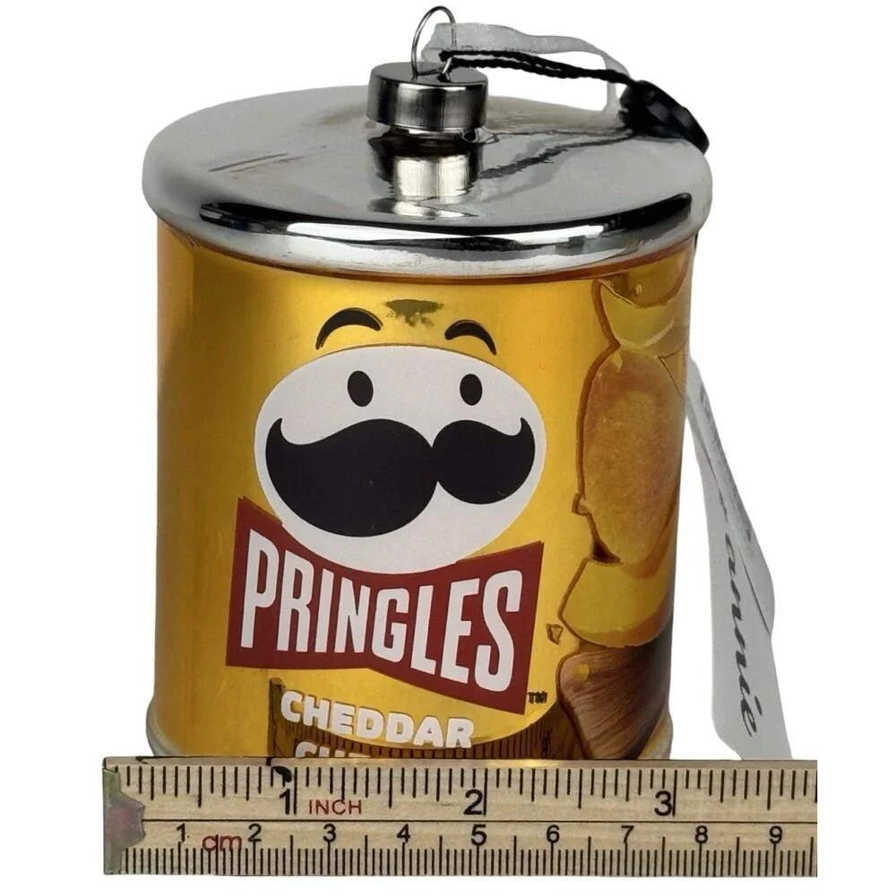 Pringles Can Christmas Tree Ornament Mr. Pringle Hanging Decorative Patoto Chips